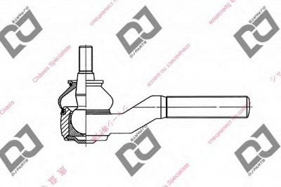 DJ PARTS de1134 -  Наконечник поперечной рулевой тяги